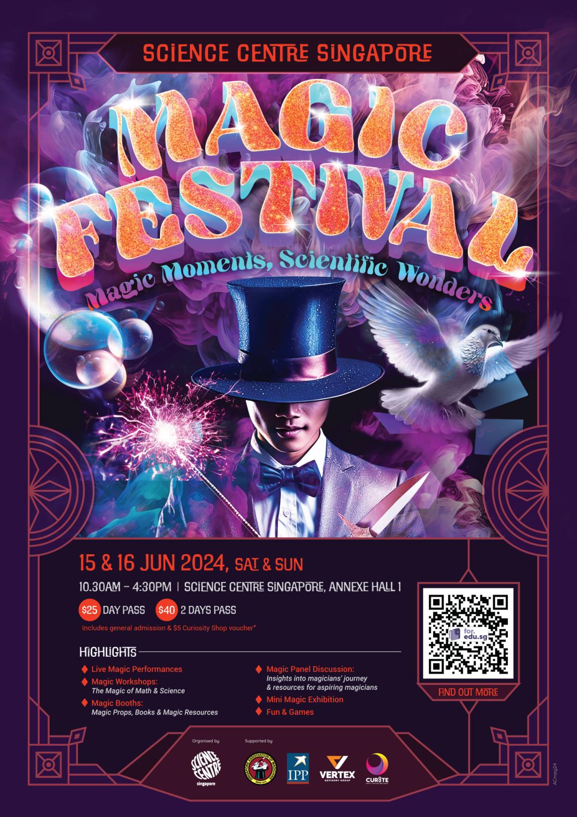 Science Centre Singapore Magic Festival 20 discount Ministry of